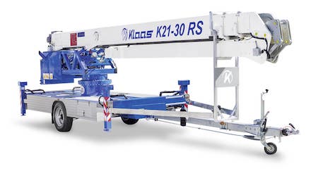 Klaas 21/30 Anhängerkran – Beispielfoto im Einsatz